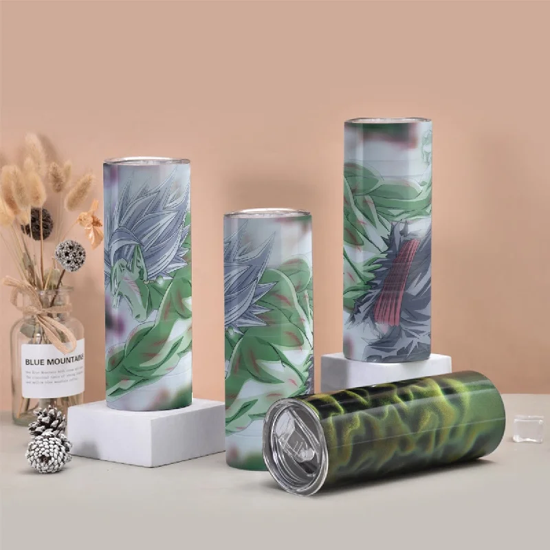 Dragon Ball Fused Zamasu Aggressive Portrait Dope Tumbler with twinkle surface