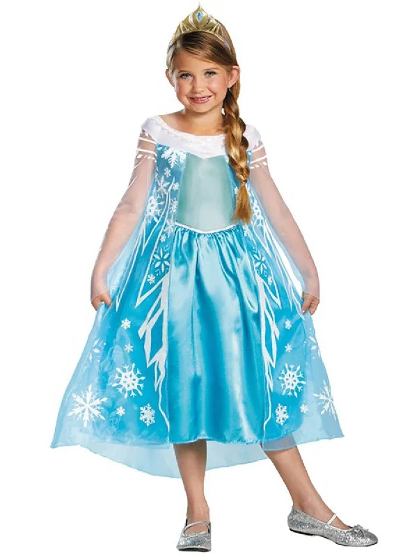Frozen Girls Elsa Fancy Dress Costume
