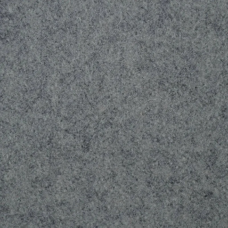 Medium Grey Marl Melton Wool Coating