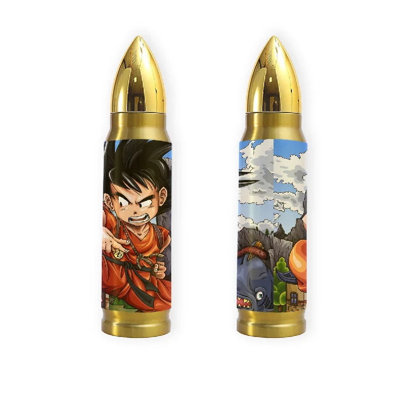 Dragon Ball Anime Angry Kid Goku Sky Clouds Blue 3D Tumbler