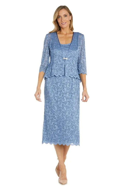 R&M Richards 9285 Mother of the Bride Lace Jacket Midi Dress Sale Boohoo midi dresses