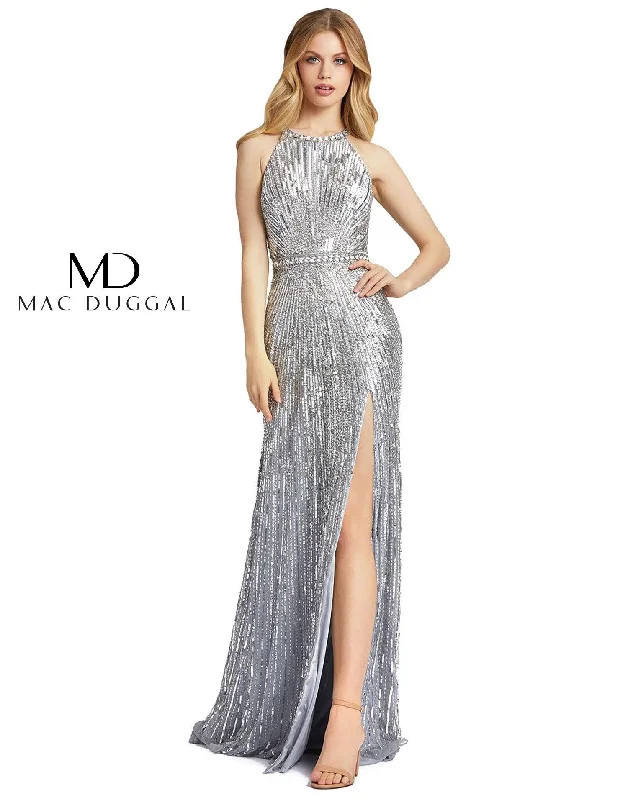 Mac Duggal Prom Long Halter Formal 4963 Dress Sale Satin maxi dresses