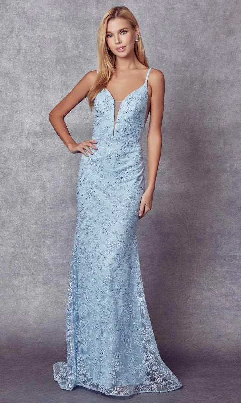 Juliet Dresses 272 - Plunging V-Neck Evening Dress Budget-friendly party dresses