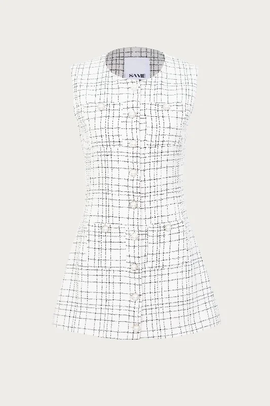 Grace Dress (White Tweed) Lace unclassified dresses