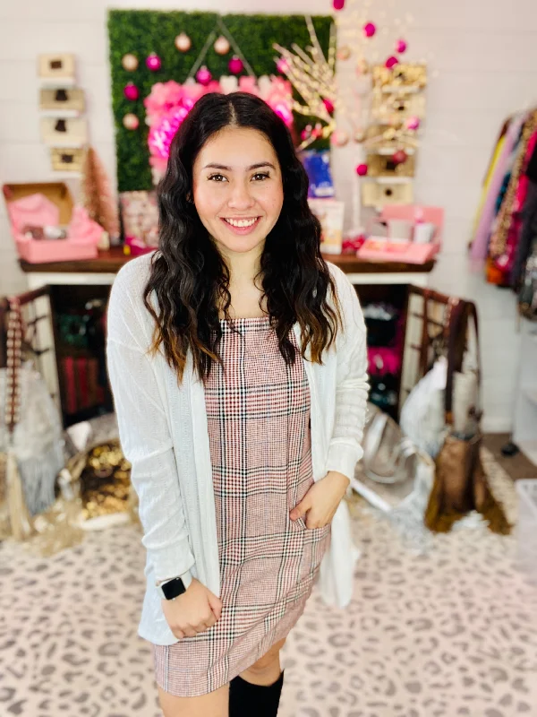Not You Average Plaid Overall Dress - Rust Graduation unclassified dresses