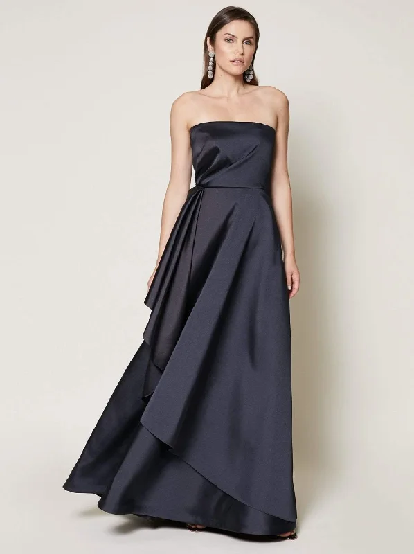 Sachin & Babi Strapless Gown with Side Ruffle Polka dot unclassified dresses